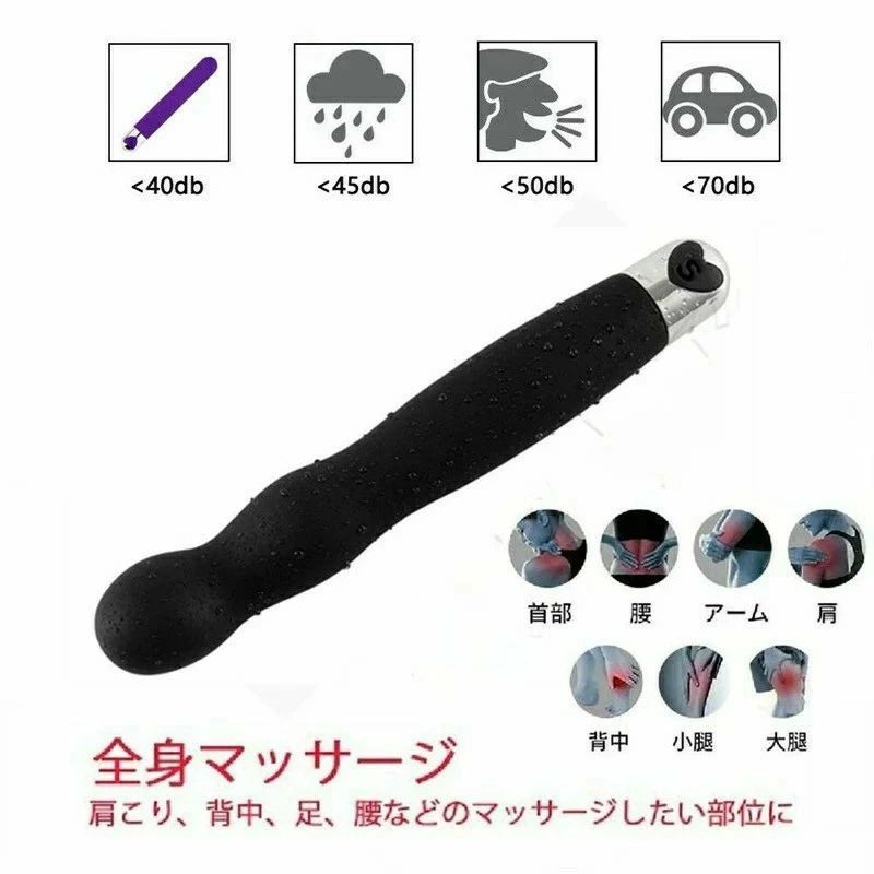 【多段階振動】全身マッサージに適している。小型で高性能！この製品では、さまざまな振動モードから適切な振動強度、速度、時間間隔を選択できます。強力な振動速度を持ち、速度は5000/minに達し、高速から低速まで自由に転換し、煩わしい設定を必要とせず、ワンタッチで簡単に調整でき 【静音防水設計】静音効果MAX。防水レベルは業界最高水準のIPX 7に達し、一般的な場所だけでなく、浴室、プールにも適用されます。持ち運びに便利でどこでも手軽に使えます。 【サイズ】持ち運びに便利なサイズで、ポケットやバッグに入れても重さはほとんど感じません。自宅でも通勤でも旅行でも気軽に持ち運ぶことができます。 【硬質シリコン素材】シリコン素材を採用し、手触りが非常に滑らかで、衛生性・安全性にも優れています。 会社は優先的に顧客にアフターサービスを提供する。商品に何か不備や不明な点がある場合は、お気軽にお問い合わせください。 【注意事項】 ※商品仕様は、予告無く仕様変更される場合がございます。予めご了承下さい。 ※ショットすると芝部分を傷つける恐れがありますので、予めご了承下さい。 ※商品画像につきましては、モニターの種類・設定等により、実際の商品とは素材感や色味が異なる見え方をする場合があります。 ※お使いの端末やモニターにより、実物と若干の色味の違いが感じられる場合がございます。恐れ入りますがあらかじめご了承下さい。 ※運送事故により箱が潰れる可能性がございます。 ※お問い合わせとメールを承りますので、質問や ※更新のタイミングによっては実在庫に相違が出る場合がございます。 ※万が一在庫切れや入荷待ちとなる場合は別途メールにてご連絡いたします。 【品質保証】 ◎※販売している商品は全て新品未使用です、倉庫から出荷前に検品必要ですので、箱を開封する場合もございます、予めご了承くださいませ。 ◎※初期不良の場合は到着後7営業日以内にご連絡ください。 ◎※初期不良の場合は写真や動画を送って下さい、確認後無料で新品交換もしくは御返金致しますのでご連絡下さい。 ◎※写真や動画を送っていただけない場合は技術者と確認できません、返品返金対応出来ない可能性が御座います、予めご了承くださいませ。 ※製造時期によりデザインや仕様に若干の変更がある場合がございます。予めご了承ください。 ※本機を利用したことによる、直接もしくは間接的に生じた損害、破損について当店は一切の責任を負いません。 ※パッケージや衣装箱が予告無く変更になる場合がございます。 【※【下記の場合も返品・交換をお受けできません】 ・ ご使用済・洗濯済場合 ・ お客様の元できずまたは破損・汚損が生じている場合 ・ 商品ににおいが付着している場合 ・ 過度な返品・交換を繰り返している場合 ・ 転売目的であると弊社が判断した場合 　 （弊社が転売目的と判断した場合を含みます） ※取り扱い上のご注意をよくお読みの上ご使用下さい。 ●機械による生産過程において、生地を織る際の糸の継ぎ目、ほつれなどが生じている場合がございますが、品質上の問題はございません。 ●使用するパソコンのモニター設定や部屋の照明により多少、色の変化が感じられる場合がございます。 ●大量生産の為、生産時期により、若干カラーの違いやサイズに誤差がございます。予めご了承下さいませ。 ●商品に使用している生地や素材上、臭いが気になる場合がございます。 ●色味が異なる・臭いなどの理由の交換・返金はお受けできません。ご了承くださいませ【多段階振動】全身マッサージに適している。小型で高性能！この製品では、さまざまな振動モードから適切な振動強度、速度、時間間隔を選択できます。強力な振動速度を持ち、速度は5000/minに達し、高速から低速まで自由に転換し、煩わしい設定を必要とせず、ワンタッチで簡単に調整でき 【静音防水設計】静音効果MAX。防水レベルは業界最高水準のIPX 7に達し、一般的な場所だけでなく、浴室、プールにも適用されます。持ち運びに便利でどこでも手軽に使えます。 【サイズ】持ち運びに便利なサイズで、ポケットやバッグに入れても重さはほとんど感じません。自宅でも通勤でも旅行でも気軽に持ち運ぶことができます。 【硬質シリコン素材】シリコン素材を採用し、手触りが非常に滑らかで、衛生性・安全性にも優れています。 会社は優先的に顧客にアフターサービスを提供する。商品に何か不備や不明な点がある場合は、お気軽にお問い合わせください。 【注意事項】 ※商品仕様は、予告無く仕様変更される場合がございます。予めご了承下さい。 ※ショットすると芝部分を傷つける恐れがありますので、予めご了承下さい。 ※商品画像につきましては、モニターの種類・設定等により、実際の商品とは素材感や色味が異なる見え方をする場合があります。 ※お使いの端末やモニターにより、実物と若干の色味の違いが感じられる場合がございます。恐れ入りますがあらかじめご了承下さい。 ※運送事故により箱が潰れる可能性がございます。 ※お問い合わせとメールを承りますので、質問や ※更新のタイミングによっては実在庫に相違が出る場合がございます。 ※万が一在庫切れや入荷待ちとなる場合は別途メールにてご連絡いたします。 【品質保証】 ◎※販売している商品は全て新品未使用です、倉庫から出荷前に検品必要ですので、箱を開封する場合もございます、予めご了承くださいませ。 ◎※初期不良の場合は到着後7営業日以内にご連絡ください。 ◎※初期不良の場合は写真や動画を送って下さい、確認後無料で新品交換もしくは御返金致しますのでご連絡下さい。 ◎※写真や動画を送っていただけない場合は技術者と確認できません、返品返金対応出来ない可能性が御座います、予めご了承くださいませ。 ※製造時期によりデザインや仕様に若干の変更がある場合がございます。予めご了承ください。 ※本機を利用したことによる、直接もしくは間接的に生じた損害、破損について当店は一切の責任を負いません。 ※パッケージや衣装箱が予告無く変更になる場合がございます。 【※【下記の場合も返品・交換をお受けできません】 ・ ご使用済・洗濯済場合 ・ お客様の元できずまたは破損・汚損が生じている場合 ・ 商品ににおいが付着している場合 ・ 過度な返品・交換を繰り返している場合 ・ 転売目的であると弊社が判断した場合 　 （弊社が転売目的と判断した場合を含みます） ※取り扱い上のご注意をよくお読みの上ご使用下さい。 ●機械による生産過程において、生地を織る際の糸の継ぎ目、ほつれなどが生じている場合がございますが、品質上の問題はございません。 ●使用するパソコンのモニター設定や部屋の照明により多少、色の変化が感じられる場合がございます。 ●大量生産の為、生産時期により、若干カラーの違いやサイズに誤差がございます。予めご了承下さいませ。 ●商品に使用している生地や素材上、臭いが気になる場合がございます。 ●色味が異なる・臭いなどの理由の交換・返金はお受けできません。ご了承くださいませ