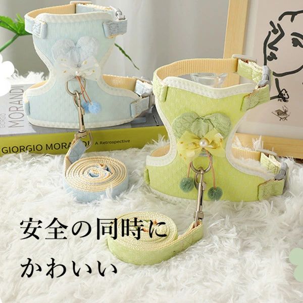 快適 猫用ハーネス 猫 ハーネス ネコ 猫 お出かけ 胴輪 簡単装着 引っ張り防止 ソ...