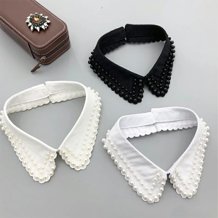 つけえり パールビジュー付け襟 つけ襟 レイヤード 重ね着風 1A16 襟 レイヤードト...