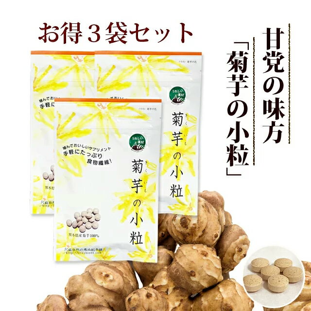 菊芋サプリ 菊芋の小粒 100錠×3袋 キ