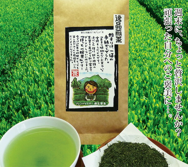 がんばった自分へのご褒美に…逸品煎茶　100gお茶日本茶緑茶煎茶粉茶番茶ほうじ茶10P13Nov14