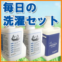 毎日の洗濯セット(ありがとう石鹸2本、プロ・ウォッシュ1本)送料無料