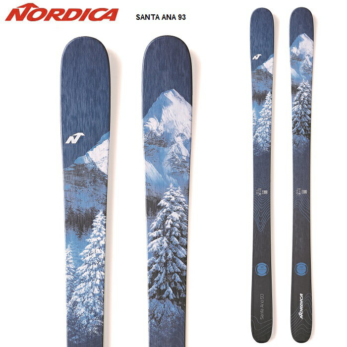 Nordica ノルディカ スキー板 SANTA ANA 93 板単品 22-23 モデル レディース