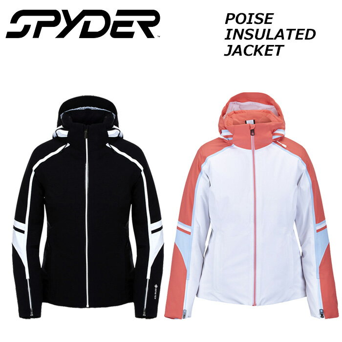 SPYDER スパイダー ウェア レディース POISE INSULATED JACKET 【特徴】 ・PrimaLoft Silver ECO Insulation(80g) ・YKK Zippers ・Fully seam taped ・YKK AquaGuard Vislon center front zipper ・Removable hood with adjustable opening fits over most helmets ・Silver Chassis:Targeted interior stretch panels, removable powder skirt with snapback feature and spacer mesh padding at shoulders ・Internal zippered pocket, mesh goggle pocket, and chamois lens wipe ・Underarm ventilation system ・YKK Aquaguard Vislon adjustable cuffs with hidden data card pocket ・Inner stretch cuffs and thumb holes ※ご注意※ ・製造過程で細かいキズがつくことがあります。ご了承ください。 ・実店舗と在庫を共有しいるため、タイミングによって完売となる場合がございます。 ・モニターの発色によって色が異なって見える場合がございます。