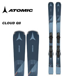 ATOMICアトミックスキー板CLOUDQ8+M10GWBlueBlack/Orangeビンディングセット23-24モデルレディース
