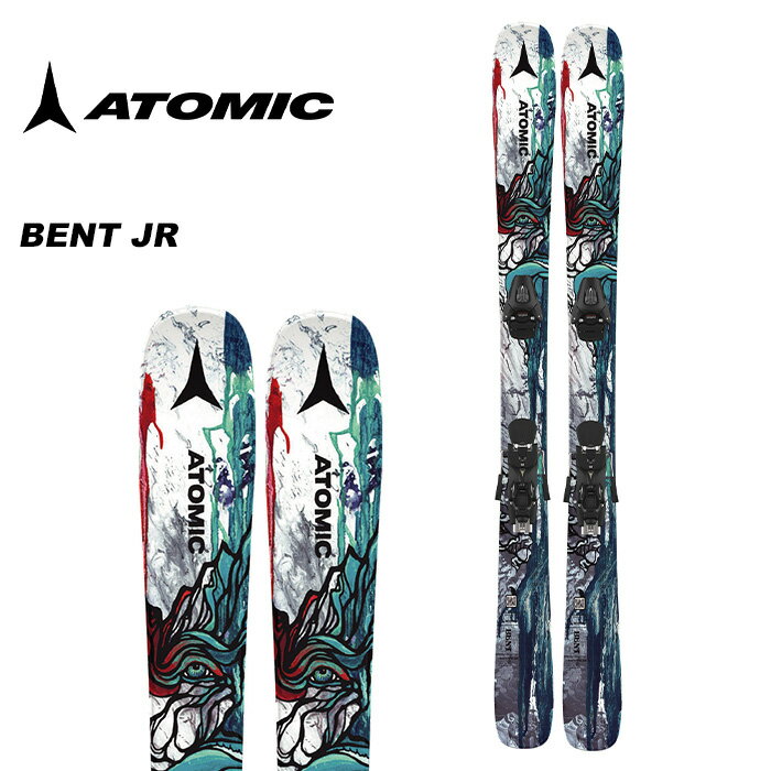 ATOMIC アトミック スキー板 BENT JR + COLT 7 GW Black/Grey 23-24 モデル ジュニア