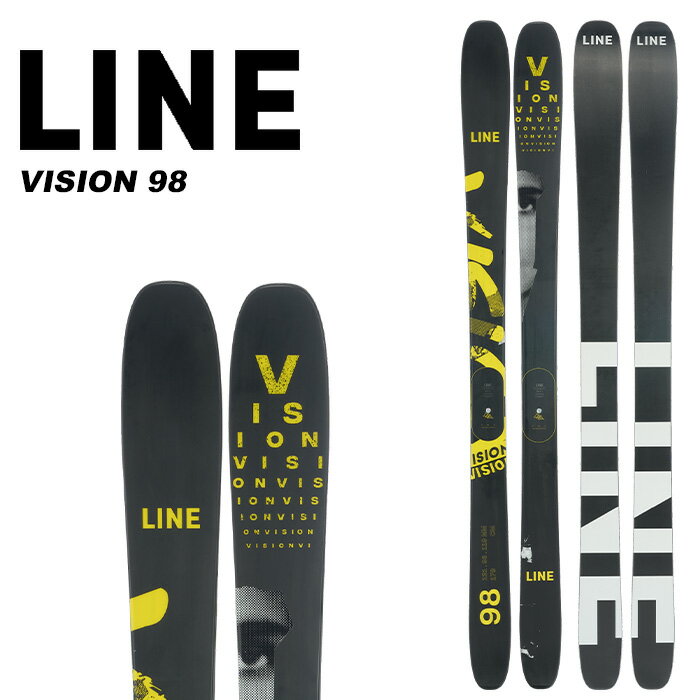 LINE ライン スキー板 板単品 FREERIDE VISION 98 LENGTHS: 172, 179, 186 オールマウンテンでの利用を想定しつつ、軽量さも追求したモデル。Vision 108 と 同じ構造でTHC テクノロジーを採用。降りたての新雪、整地でのターン、シールを装着してのハイクアップにまで幅広く対応。軽いだけではなく、きちんと滑りたい期待に応えてくれる一台です。 ※ご注意※ ・製造過程で細かいキズがつくことがありますが、不良品には該当いたしません。 ・実店舗と在庫を共有しているため、タイミングによって完売となる場合がございます。 ・モニターの発色によって色が異なって見える場合がございます。