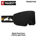 MAJESTY マジェスティ ゴーグル Transition black | Black pearl + Citrine lens 24-25 モデル(4)