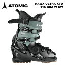 ATOMIC アトミック スキーブーツ HAWX ULTRA XTD 115 BOA W GW Black/Aqua 24-25 モデル レディース