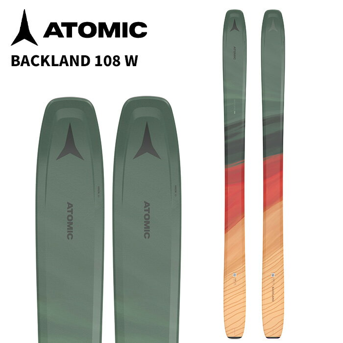 ATOMIC アトミック スキー板 BACKLAND 108 W 板単品 25-26 モデル レディース