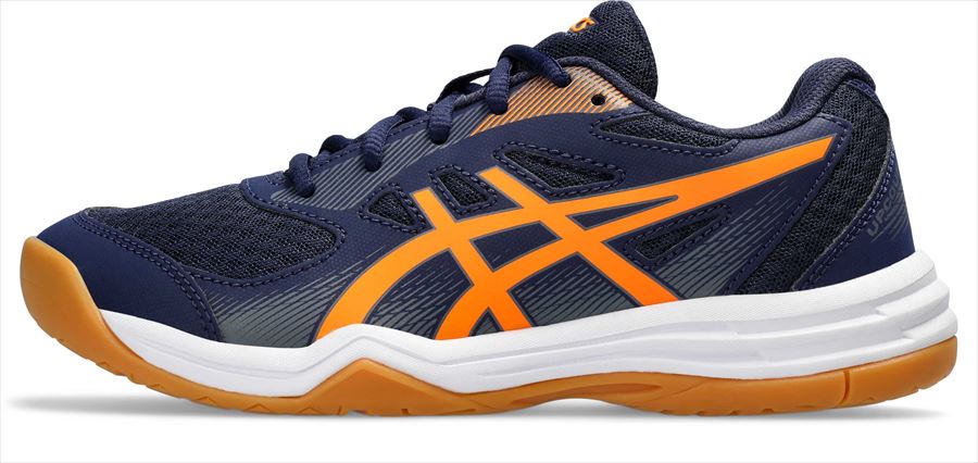 [asics]アシックスジュニアバレーボールシューズUPCOURT 5 GS(1074A039)(404)ピーコート/ショッキングオレンジ