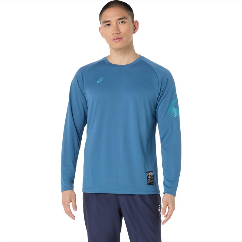 [asics]アシックスドライ長袖シャツ(2031F161)(401)ウインターシー