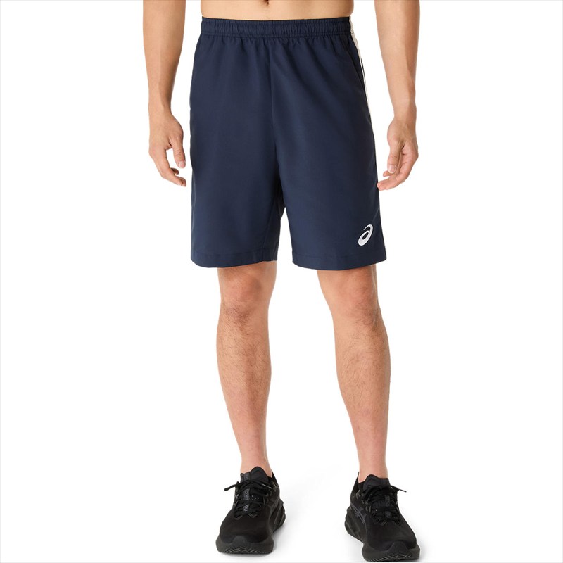 [asics]アシックスドライクロスロゴテープハーフパンツ(2031E967)(400)ミッドナイト(4)