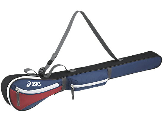 アシックス グラウンドゴルフ クラブバッグ 1本用 GGG869 5023 ネイビー×レッド