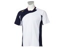 [asics]アシックスGOLDSTAGE ベースボールシャツ(2121A288)(107)ホワイトXネイビー
