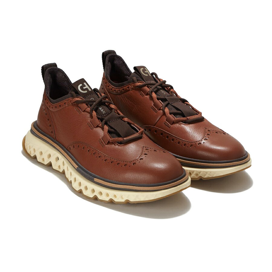 コールハーン ビジネスシューズ メンズ [COLE HAAN]コールハーンメンズシューズ5.ゼログランド ウィングオックスフォード(C38657)CH ダークセコイア/アラバスターグリーム