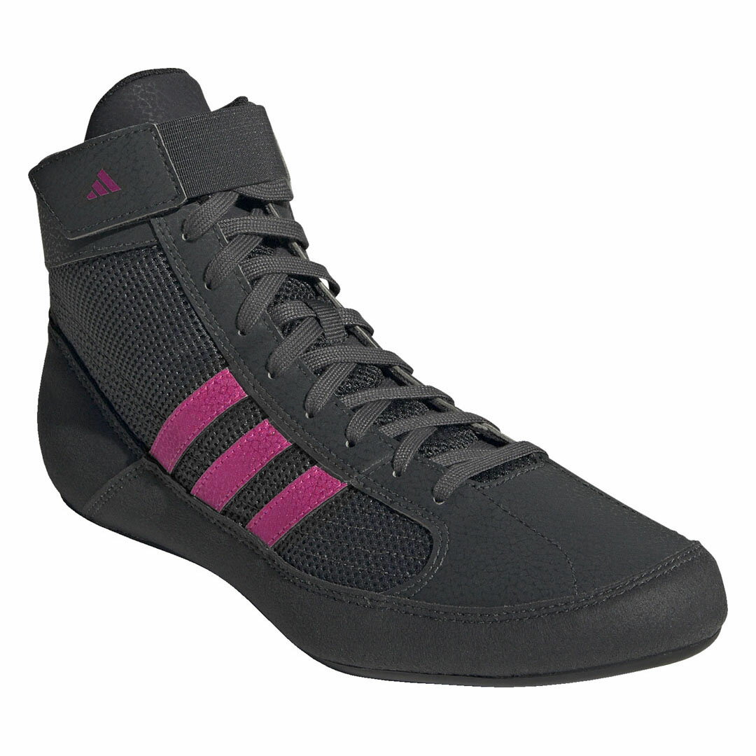 アディダス レスリングシューズ HVC HP6870 グレーシックス×チームショックピンク×コアブラック