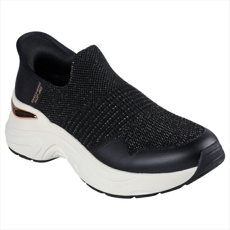 [SKECHERS]スケッチャーズレディーススリップインズシューズHAZEL-PRIYA(177587)(BKRG)ブラック/ローズゴールド