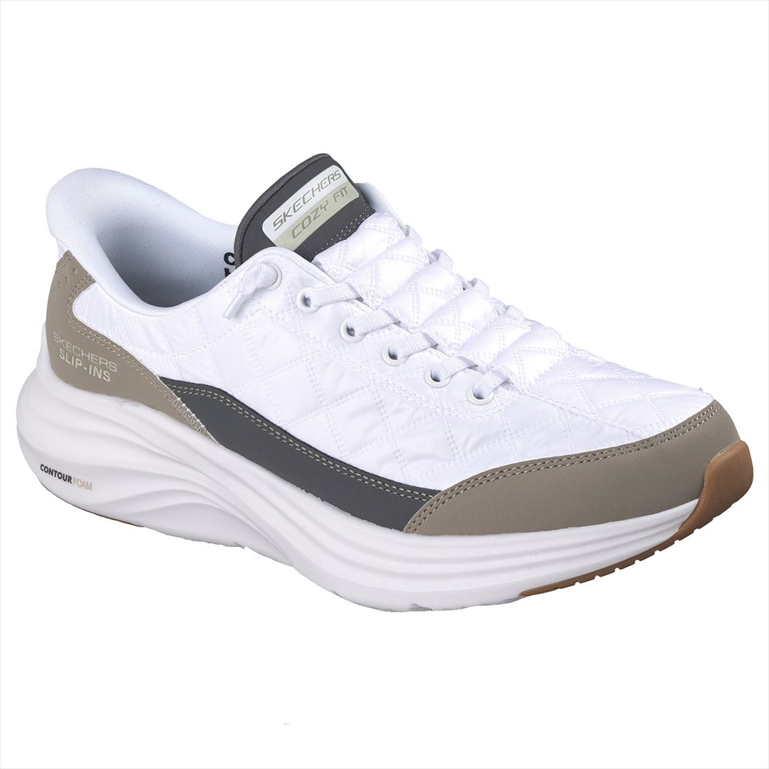 Rakuten - [SKECHERS]スケッチャーズスリップインズシューズCONTOUR FOAM-COZY FIT(232619)(WTP)ホワイト/トープ