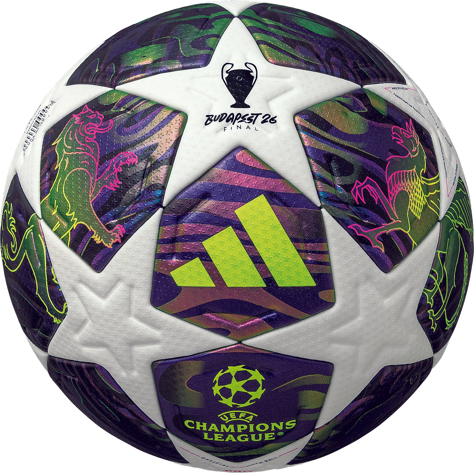 [adidas]アディダスサッカーボール国際公認5号球フィナーレ ブダペスト プロ(ADF540BU)ホワイト/パーブル