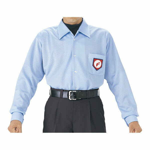 エスエスケイ 審判用長袖メッシュシャツ UPW015 パウダーブルー ※商品にマークはついておりません