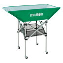 【メーカー直送商品】【日時指定不可】 モルテン 折りたたみ式平型ボールカゴ 背高103cm 4点セット フレーム・幕体・小物ネット・キャリーケース BK0033-G グリーン