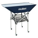 【メーカー直送商品】【日時指定不可】 モルテン 折りたたみ式平型ボールカゴ 背高103cm 4点セット フレーム・幕体・小物ネット・キャリーケース BK0033-N ネイビー