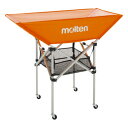 【メーカー直送商品】【日時指定不可】 モルテン 折りたたみ式平型ボールカゴ 背高103cm 4点セット フレーム・幕体・小物ネット・キャリーケース BK0033-O オレンジ