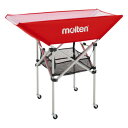 【メーカー直送商品】【日時指定不可】 モルテン 折りたたみ式平型ボールカゴ 背高103cm 4点セット フレーム・幕体・小物ネット・キャリーケース BK0033-R レッド
