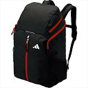アディダス ボール用デイパック 32L ADP41BKR ブラック×レッド(4)