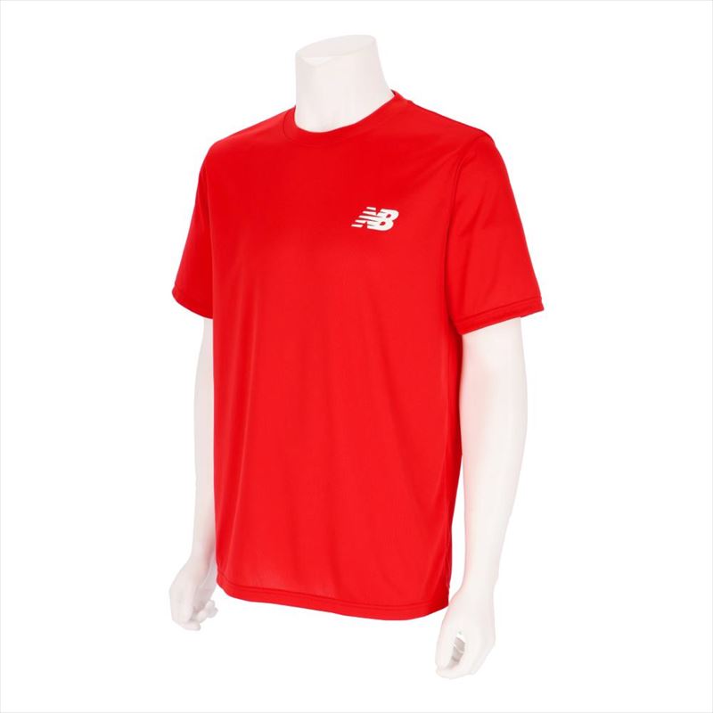 【1点までメール便可】[New Balance]ニューバランストレーニングショートスリーブシャツ(AMT45401)(RD)レッド