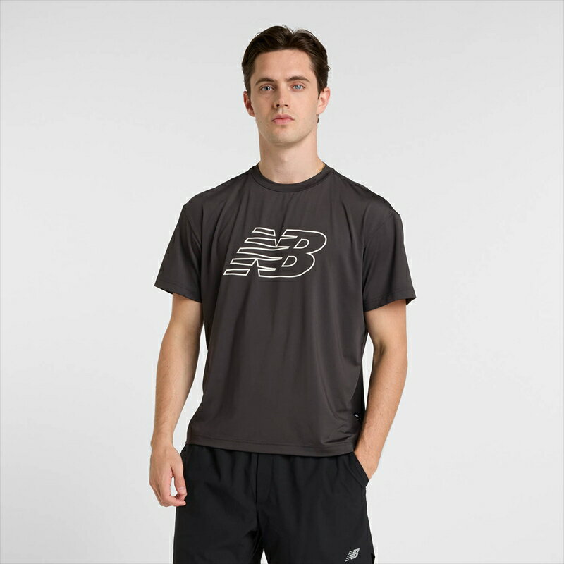 【1点までメール便可】 ニューバランス ショートスリーブTシャツ AMT51510 BLK ブラック