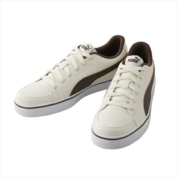 プーマ プーマ V コート バルク 389907 04 ウィスパー ホワイト×チョコレート ブラウン