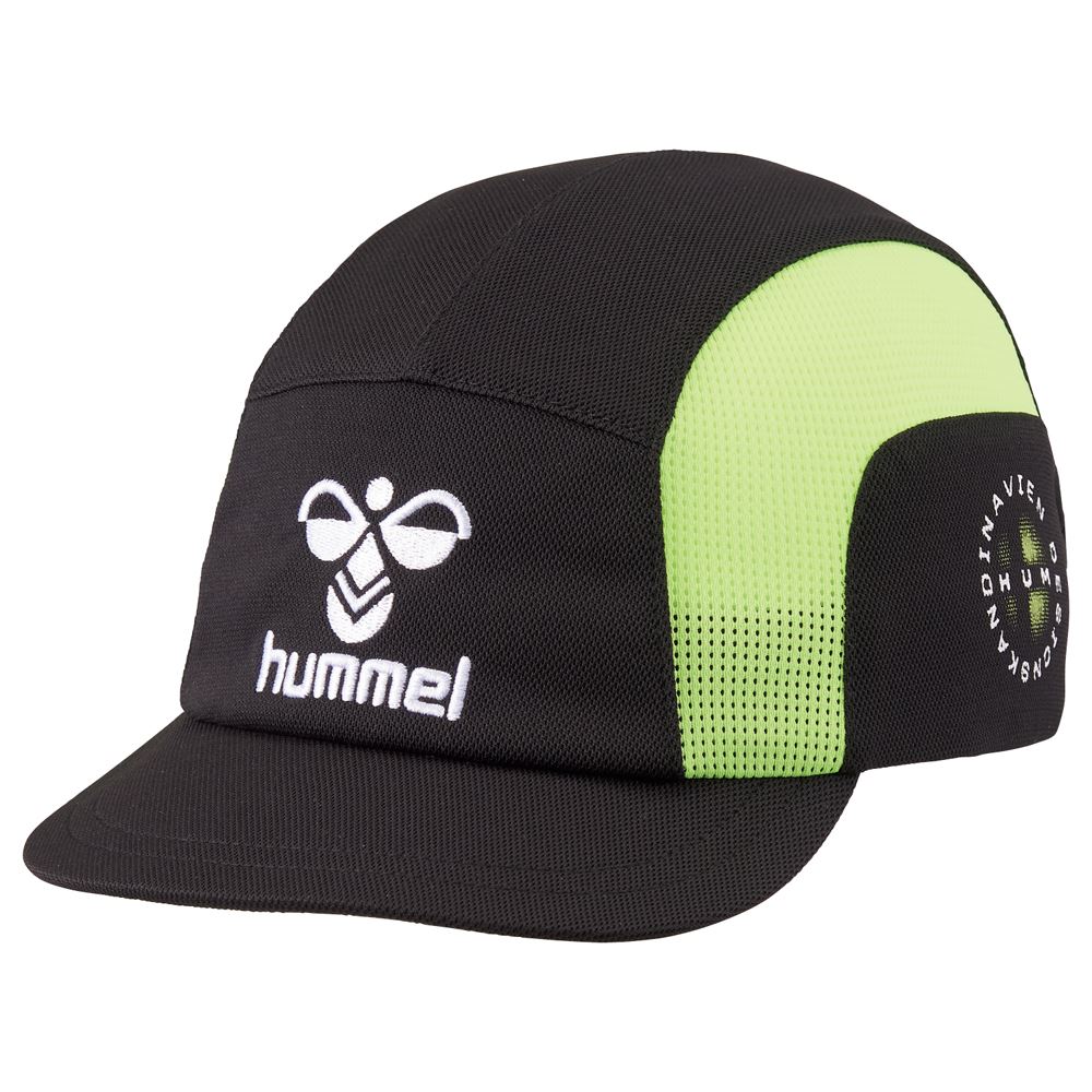 [hummel]ヒュンメルジュニアフットボールキャップ(HJA4056)(9052)ブラック/Cライム