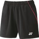 ヨネックス ウィメンズニットショートパンツ 25070 007 ブラック