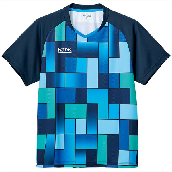 [VICTAS]ヴィクタス男女兼用ゲームシャツパズル ゲームシャツ(612302)(6000)ネイビー