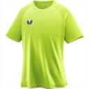 【1点までメール便可】 バタフライ 男女兼用プラクティスシャツ ウィンロゴ・TシャツII 46420 107 ライム