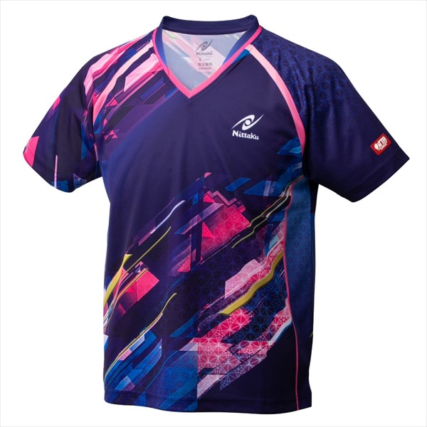 【1点までメール便可】 ニッタク ゲームシャツ ジュニアから大人まで スカイトップ シャツ NW-2202 02 ネイビー