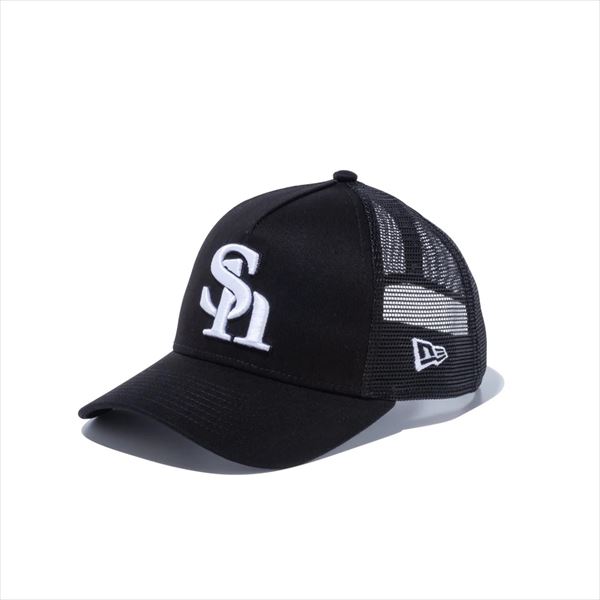 [NEW ERA]ニューエラジュニア 9FORTY A-Frame トラッカー 福岡ソフトバンクホークス(14524501)ブラック