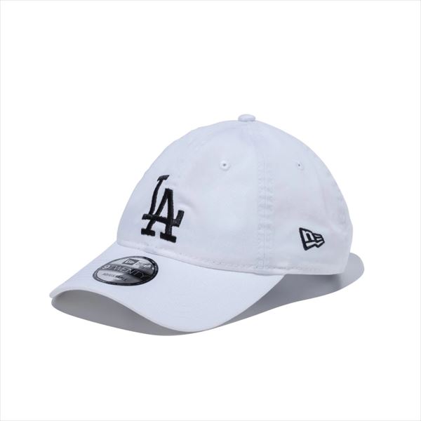 [NEW ERA]ニューエラ9TWENTY クロスストラップ ウォッシュドコットン ロサンゼルス・ドジャース(14525131)ホワイト × ブラック