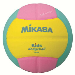 ミカサ スマイルドッジボール 0号球 キッズ用 SD00YP イエロー×ピンク
