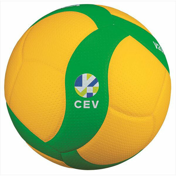 ミカサ バレーボール5号球 欧州チャンピオンズリーグ公式試合球 V200W-CEV イエロー×グリーン