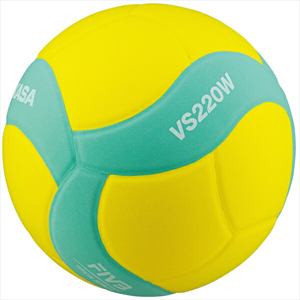 ミカサ スマイルバレーボール5号練習球 重量220g VS220W-Y-G イエロー×グリーン