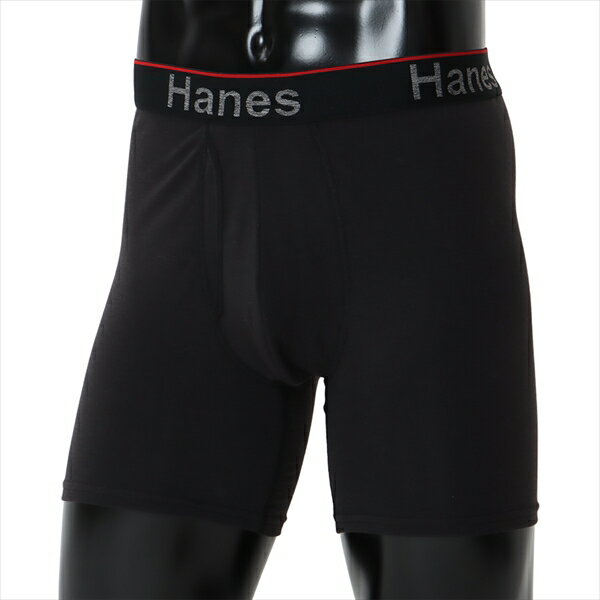 【2点までメール便可】[HANES]ヘインズ1P Comfort Flex Fit Total Support Pouch ボクサーブリーフ(HM6EW101)(090)ブラック