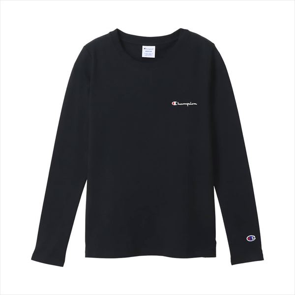 [Champion]チャンピオンレディース ロングスリーブTシャツ(CW-X407)(090)ブラック