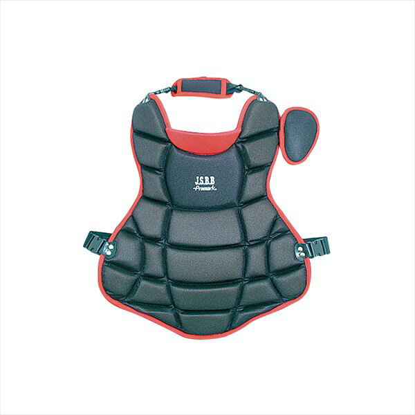 [サクライ貿易] 一般軟式用キャッチャープロテクター CPT-65BKRD ブラック×レッド