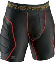 ゼット PCWスライディングパンツ パット付き BP47P 1964 ブラツク×レツド(4)