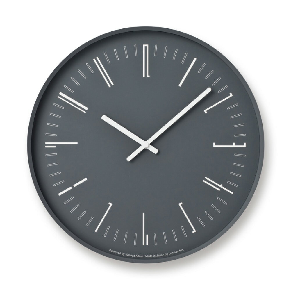 Rakuten - Lemnos Draw wall clock 黒 ブラック タカタレムノス 時計 壁掛け アンティーク アナログ 北欧 モダン おしゃれ 雑貨 贈り物 結婚祝い 新築祝い 部屋 リビング シンプル 高級感 KK18-13BK