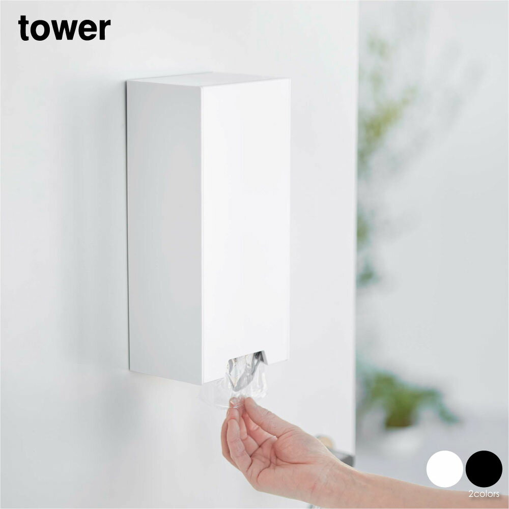 tower タワー ツーウェイ立体マスク収納ケース 玄関 コンパクト マスク 収納 マグネット マス