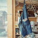 Basshu Work Apron / DENIM ワーク エプロン デニム ブルー ポケット たくさん メンズ 男性 男女 男性用 男女兼用 首かけ 首掛け 大人 無地 かわいい おしゃれ 北欧 シンプル 綿 コットン 胸付 ポケット アウトドア 41431